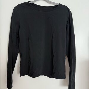 GapFit Smooth Long Sleeve T-Shirt Black